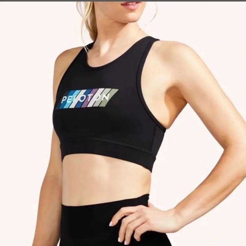 🎄 clearance NWT Peloton Page high neck sports‎ bra black